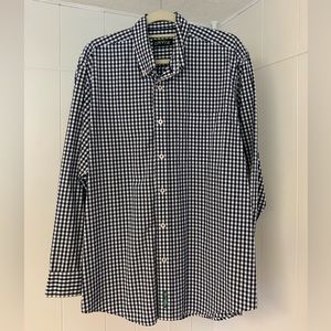 Orvis L Blue Button Down 100% Cotton